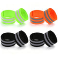 Tucnoeu 8pcs Elastic Ankle Strap,Cycling Reflective Ankle Band for Clothing