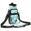 Nuovoware Water Bottle Carrier Bag, 25oz/32oz, Green Lily - color: Green Lily, size: 25-32 Ounces - Standard