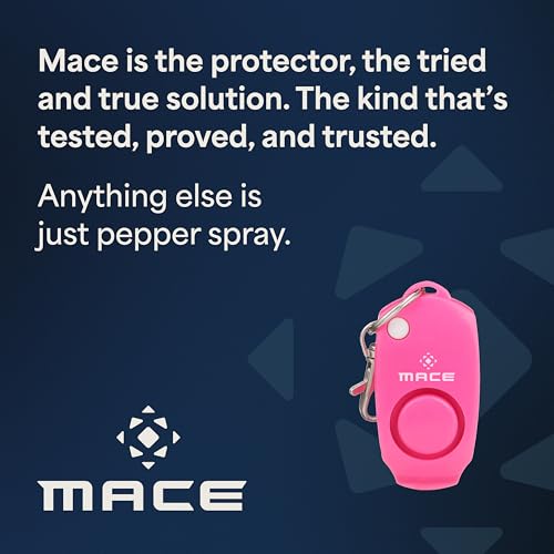 Mace Personal Safety Alarm - Loud 130db Siren, Built in Emergency Whistle, Easy On/Off Push Button Activation, Batteries Included, Personal Alarm for Women & Men - Neon Pink - color: Neon Pink (Alarm Only)