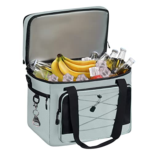 Maelstrom 24/30/60 Can Soft Cooler Bag, Double Deck Portable Ice Chest - color: Grey, size: 60 Can
