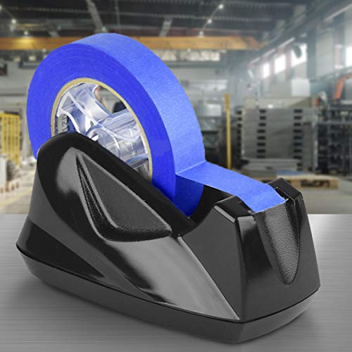Acrimet Desktop Tape Dispenser Jumbo Size, Non-Skid Base, Plastic, Black - color: Black / Black