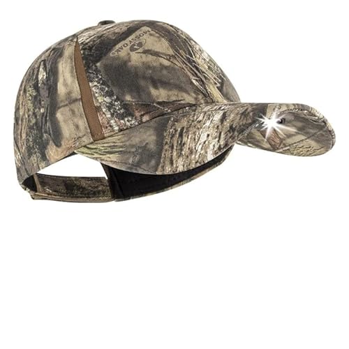 LED Hat Light - POWERCAP Baseball Cap with Light Built in - LED Cap Visor Light with Bright Headlight and IPX4 Rating - color: 2.5 Structured Mossy Oak