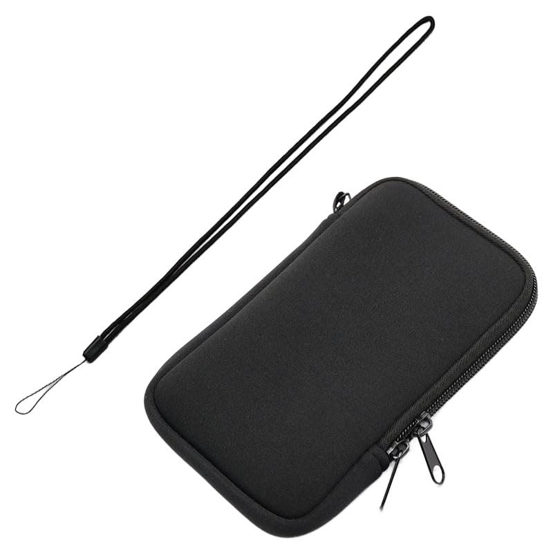 Neoprene Phone Pouch - Universal Cell Phone Bag with Zipper | Shock-Absorbing Slim Sleeve for Daily Protection & On-The-Go Use | Lightweight Phone Carrier with Neck Strap for Hands-Free Convenience