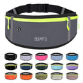 BOYATU Running Belt Fanny Pack: Slim Waist Pack for Women Men - Adjustable Phone Holder Workout Pouch - Lightweight Waist Bag for Marathon Walking Jogging Outdoor Sports(Grey)