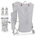 INOXTO Running Hydration Vest Backpack,Lightweight Insulated Pack with 1.5L Water Bladder Bag Daypack for Hiking Trail Running Cycling Race Marathon for Women Men - color: light gray
