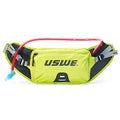 USWE Zulo Hydration Hip Pack - with Organizer and Side Pockets, Bounce Free Hip Belt (2L, Yellow) - color: Yellow, size: 2L