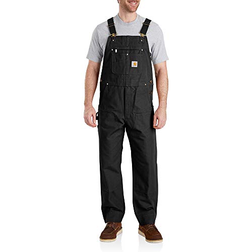 Carhartt Men's Iconic R01 Duck Bib Overall - color: Black, size: 30W x 28L