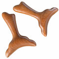 Osakey Gua Sha Acupressure Massage Tool – Premium Golden Sandalwood, Fish-Tail Shape for Scraping, Trigger Point & Muscle Relief – Natural Wood Therapy Tool for Face & Body