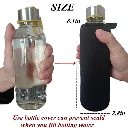Water Bottle Carrier Bag 25 oz, Water Bottle Sleeve, water bottle cover，24oz Neoprene Sleeve Sports Water Bottle Accessories for Hiking Travelling (24 oz-1pack) - color: 24 oz-1pack