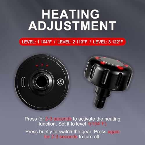 LEERCON Heating Head for Small Massage Gun - color: H1-black