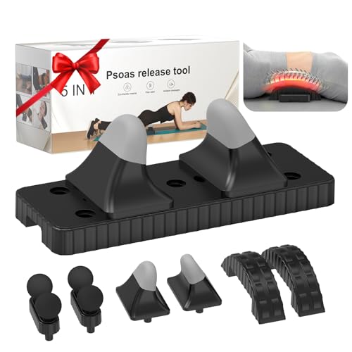 Psoas Release Tool-Hip Release Hook Psoas Muscle Release Tool Fully Adjustable for Myofascial,Back,Hamstrings,Iliacus,Waist Pain,Hip Flexor Release Tool and Trigger Point Massage Tool.