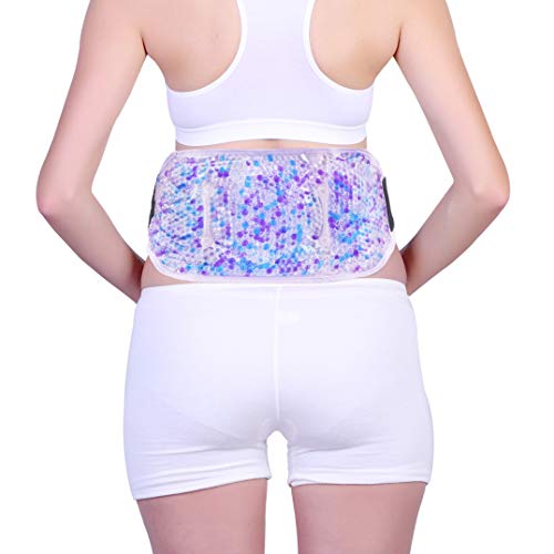 Premium Hot Cold Gel Bead Ice Packs by FOMI Care | 2 Pack | Cool Compress for Lower Back, Shoulder, Knee, Bicep, Stomach | Coccyx, Sciatica, Tailbone Pain Relief | Flexible, Reusable Heating Pad - color: 2 Pack Purple - Gel Bead