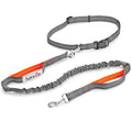 Tuff Mutt Waist Hands Free Dog Leash for Walking Running Hiking - color: gray/orange
