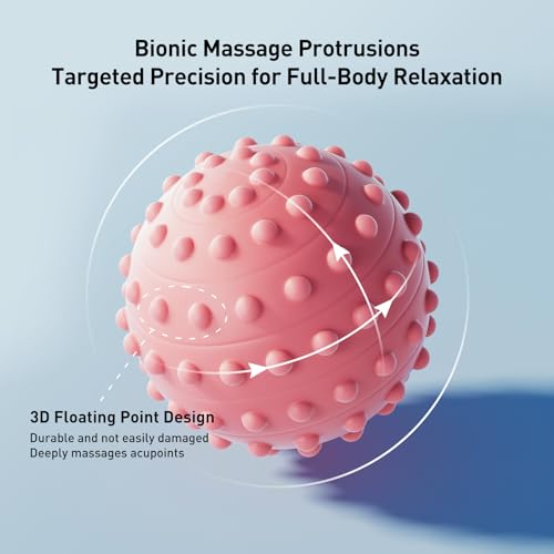 Spiky Massage Balls for Feet,4 Pcs 1.9'' Hard Lacrosse Ball Deep Tissue Recovery Tool,Trigger Point Ball for Myofascial Release & Trigger Point Therapy (Mixed) - color: Mixed