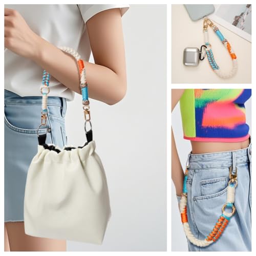 Outman Sport Water Bottle Handle Strap Holder Sling Cup Handle - color: White/Orange/Blue