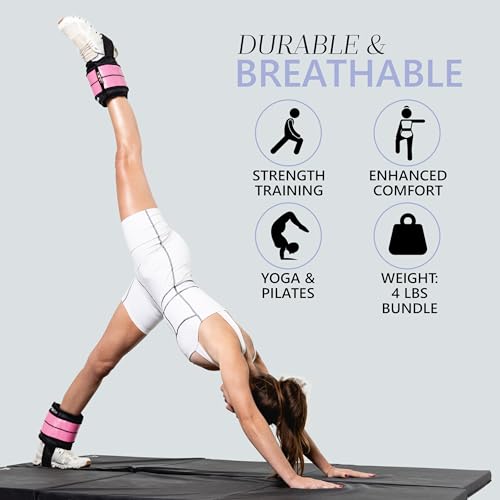 Ankle & Wrist Weights - 8/16/20/30 lbs Pair (4-15lbs - Each) - size: 04 lbs each (8 lbs pair)