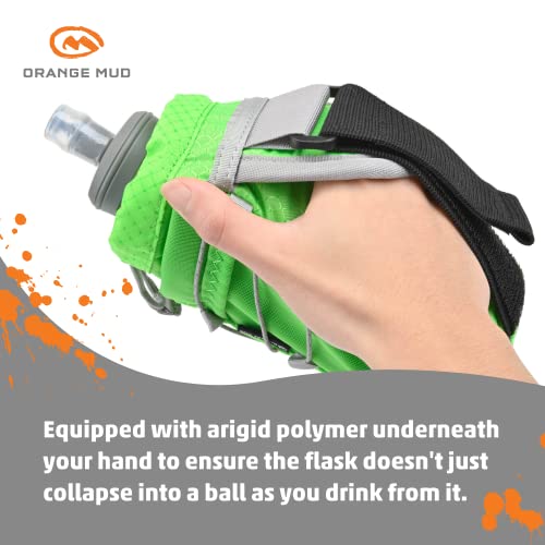 Orange Mud Soft Flask 500ml Handheld Running Flask Bottle - color: Black