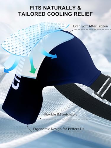 Shoulder Ice Pack Wrap for Rotator Cuff Cold Therapy Brace - color: X-large Blue