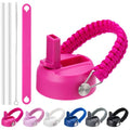 Straw Lid for Hydro Flask 12 16 18 20 32 40 64 oz Wide Mouth Water Bottle - color: Rose