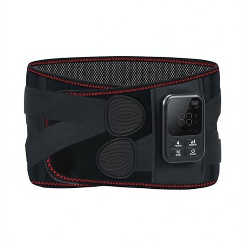 Cordless Heating Massage Belt - color: Gray