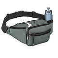 NOOLA Fanny Pack with Water Bottle Holder, Hiking Waist Bag for Men Women - color: Grey