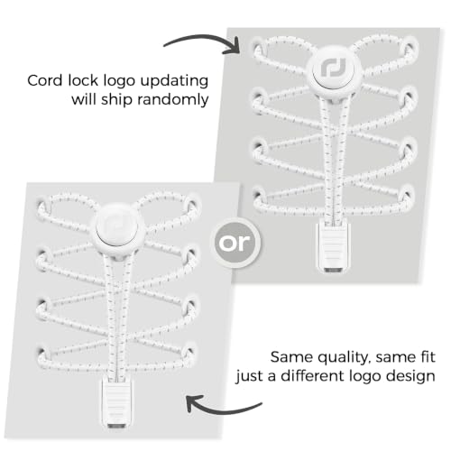 RJ-Sport Tieless Elastic Shoe Laces for Adults and Kids - color: Number 004 - White Reflective