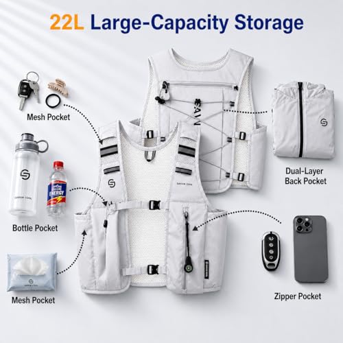 Cooling Vest for Men Women, Hydration Vest for Running Hiking