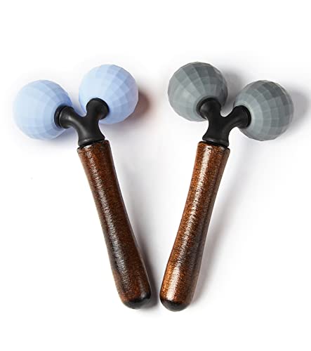 Relax Massage Roller - Body Massage Tools Myofascial Trigger Points Reduce Muscle Soreness Tightness Leg Cramps for Circulation, Stress, Arthritis and Hand Pain Relief & Recovery (Grey) - color: Grey