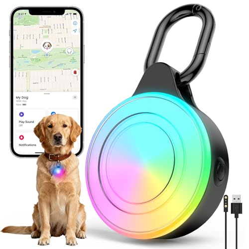 2-in-1 GPS Tracker & Dog Light - Works with Apple Find My - No Subscription