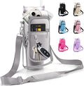 Water Bottle Carrier Bag for Stanley Cup 40 oz with Phone & Storage Pockets - color: Gray-02