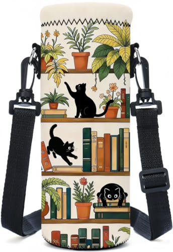 Neoprene Water Bottle Carrier Bag with Adjustable Strap, Insulated Bottle Holder for 24oz Bottles, Lightweight & Washable Bottle Sling for Walking, Hiking, Gym - color: XM-SHT-006