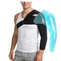 ComfiTECH Reusable Shoulder Arm Ice Pack Wrap for Pitcher & Recovery, L - size: Large, style: Black