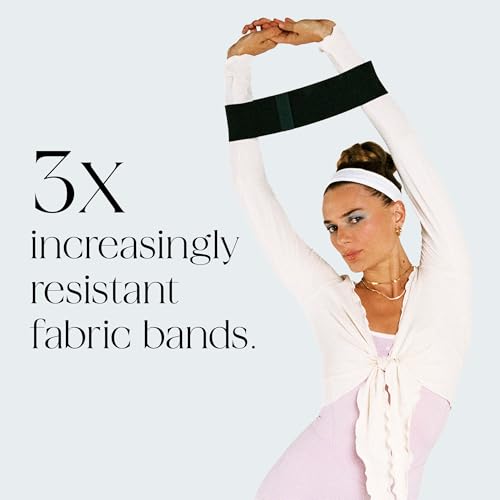 Bala Bands Resistance Bands, Non-Slip Fabric Exercise Bands - color: BLUSH, CHARCOAL, SAND
