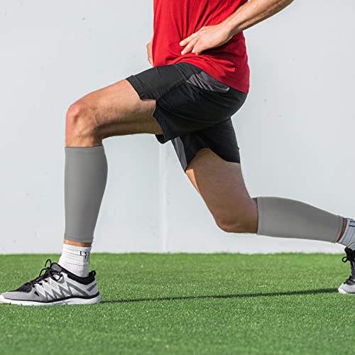 Sintege 3 Pairs Calf Compression Sleeves Women Men, S, Black, White, Gray - color: Black, White, Gray, size: Small