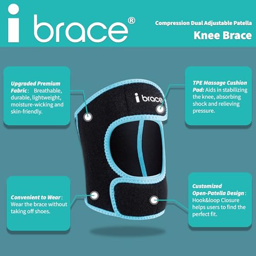 Compression Adjustable Knee Brace, Dual Patella Tendon Support Strap for Pain Relief, Arthritis, Tendonitis, ACL, Non-Slip Knee Suppport for Running, Cycling, Hiking, Soccer, Basketball, - size: X-Large
