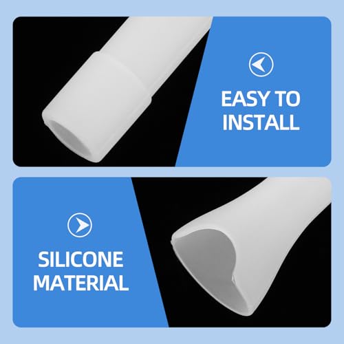 Silicone Water Bottle Accessories 5 pcs White