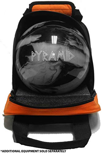 Pyramid Path Plus One Spare Tote Bowling Bag with Front Accessory Pocket - Holds One Bowling Ball and Small Accessories - color: Black/Silver
