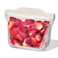 OXO Good Grips Silicone Reusable Bag - Stand-Up Snack (12 oz), Oat - color: Oat, size: Stand -Up Snack (12 oz)