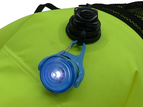 Rechargeable Adventure Light | Water Resistant Bright LED Clip-On Flashing Light for Dog Walking, Running and All Outdoor Activities (White) - color: White
