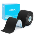 OK TAPE Kinesiology Tape Regular Original Tape 2in x 16.4ft Uncut Roll - color: Black, size: 1 Roll