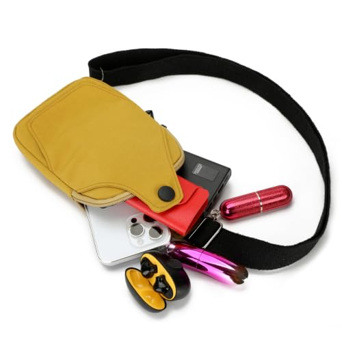 Ausion Fanny Pack Waist Bag for Men&Women Adjustable Belt Hip Bum Bag Fashion Water Resistant Hiking Waist Bag for Traveling Casual Running Hiking Cycling - color: sling bag-black
