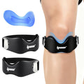 IPOW Silicone Patellar Tendon Support Strap Adjustable Non-Slip Patella Band Support Knee Brace for Hiking, Running, Jumpers Knee, Tendonitis, Basketball, Squats - color: black 2025