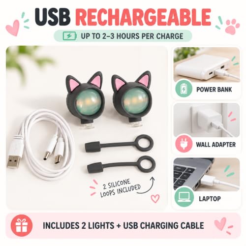 Granatan Lights for Shoes, 2 Headlight Charms for Kids and Adults