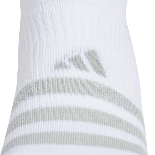 adidas Women's Superlite Super No Show Socks 6 Pairs - color: White/Wonder Sage Green/Tropic Bloom/3