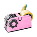 [TENDO°] TENDO Multi-Section Tape Dispenser, Custom Width Tape Cutter with 4 Cutting Sections, Built-in Safety Blade, Ergonomic Grip for Packing and Office Use, ZO-508(Pink) - color: Pink
