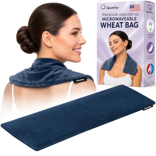 Microwavable Heating Pad, Lavender Scented Heat Pack, Dark Blue - color: Dark Blue