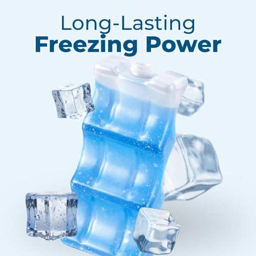 Cryopak ICEpak Hard Shell Reusable Ice Packs for Coolers and Lunch Box Use, Freezer Safe Gel Design, Professional Grade Cooling, Non-Toxic and BPA Free, Essential Travel Accessories - size: Medium (6 Pack)