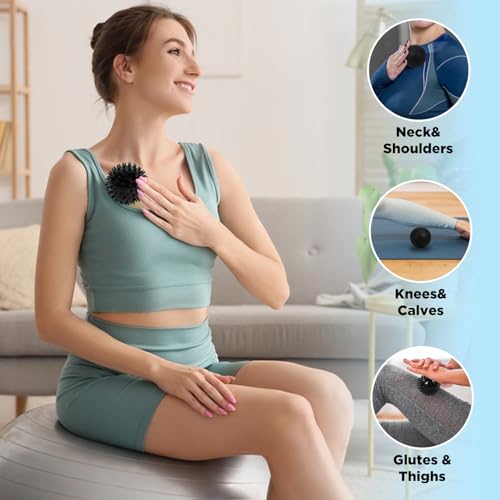 5-in-1 Foot Massager Roller Set for Plantar Fasciitis & Heel Pain Relief - color: 5-piece Black