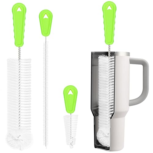 Rnoafmu Bottle Brush Set of 3, 14'' Water Bottle Brush & 13'' Straw Cleaner