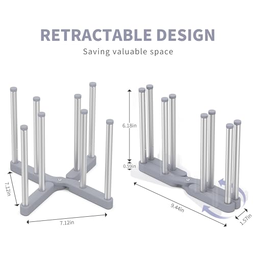 Baby Bottle Drying Rack, Drying Rack for Water Bottle, Reusable Bag, Collapsible Holder for Cups, Mugs and Glass, Sports Bottle Holder